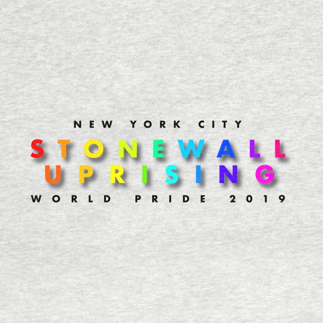 Commemorative World Pride 2019 T-Shirt -  Stonewall Riots 50th Anniversary by interbasket